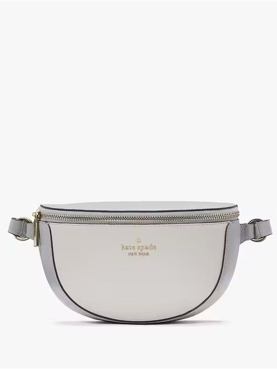 kate spade Handbags - ♠️Kate Spade Lena Colorblock Pebbled Leather Belt Bag Fanny Pack, Grey NEW NWT